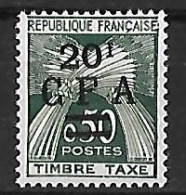 Réunion 1962/64 - (CFA) Timbre-taxe Y&T 47 Neuf ** Luxe  (TB). - Impuestos