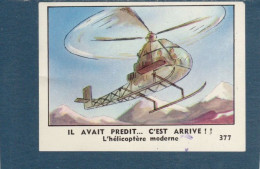 Chromo Helicoptère Moderne 70 X 50 Mm Pub: Chocolaterie De L'Union TB 2 Scans - Sonstige & Ohne Zuordnung