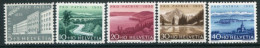 SWITZERLAND 1955 Pro Patria MNH / **. Michel 613-17 - Unused Stamps