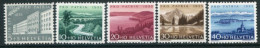 SWITZERLAND 1955 Pro Patria LHM / *. Michel 613-17 - Nuevos