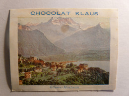 IMAGE CHROMO CHOCOLAT KLAUS - GLION SUR MONTREUX SUISSE - 9cm X 7cm - SWITZERLAND SWISS - Altri & Non Classificati