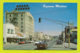 BOZEMAN MONTANA N°1848 View East On Main Street VOIR ZOOMS Cars Voitures Autos Hotel Grill SEARS VOIR DOS En 1983 - Bozeman