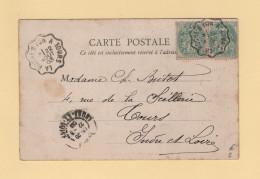 Convoyeur - Port De Piles A Tours - 1905 - Railway Post