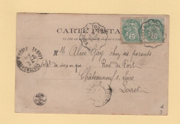 Convoyeur - Voves A Tours - 1903 - Posta Ferroviaria