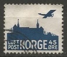 NORVEGE / POSTE AERIENNE  N° 3 OBLITERE - Usados