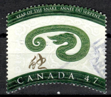 CDN+ Kanada 2001 Mi 1955 Jahr Der Schlange - Oblitérés