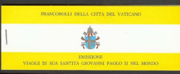 1982 Vaticano - Viaggi, Libretto - Obliterato 8.11.1982 - Postzegelboekjes