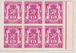 Bloc De 6 Timbres S40 MNH (bord De Feuille) - Ungebraucht