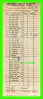 FACTURE - CRESCENT CHEESE COMPANY, PARK Ave - FACTURE No 62719 - MONTANT DE 3,48$ EN 1965 - - Canadá
