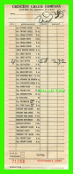 FACTURE - CRESCENT CHEESE COMPANY, PARK Ave - FACTURE No 71268 - MONTANT DE 2,32$ EN 1965 - - Canadá