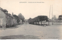 APPOIGNY (89) CPA ±1932 - Entrée De La Grande Rue - NORDMANN Éditeur, Auxerre - Appoigny