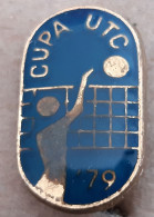 Volleyball European Championship CUPA UTC 1979  Vintage Pin - Volleybal