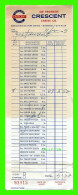 FACTURE - CIE FROMAGE CRESCENT CHEESE CO, PARK Ave - FACTURE No 93315 - MONTANT DE 5,52$ EN 1969 - - Canada