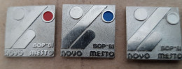 Volleyball  Balkan Championship Novo Mesto 1981 Slovenia Ex Yugoslavia Vintage Pins - Volleybal