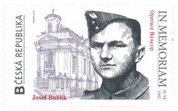 Czech Rep. / My Own Stamps (2022) 1404: IN MEMORIAM 1942 - Josef Bublik (1920-1942) Operation Bioscop / WW2 - Neufs