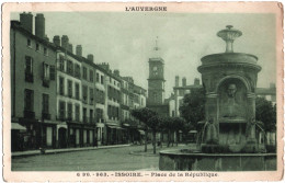 CPA DE ISSOIRE  (PUY DE DÔME)  PLACE DE LA RÉPUBLIQUE - Issoire