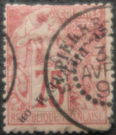 R2141/132 - 1891 - S.P.M. - N°29 (défectueux) Oblitéré - VARIETE >>>> Surcharge à L'envers - Used Stamps