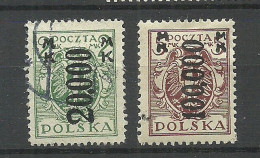 POLEN Poland 1923/1924 Michel 189 - 190 O/* - Ungebraucht