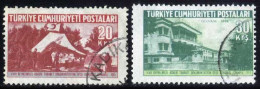 Türkiye 1955 Mi 1427-1428 18th International Congress Of Military Medicine | Field Hospital, Military Hospital - Gebraucht