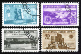 Türkiye 1955 Mi 1432-1435 General Assembly Of The International Criminal Police - Used Stamps