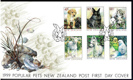 New Zealand 1999 Popular Pets FDC - FDC