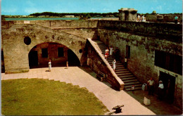 Florida St Augustine San Marcos National Monument Entrance And Stairway To Top Of Wall - St Augustine