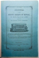 ASIATIC SOCIETY OF BENGAL 1878 JOURNAL PART II No.I, 3 DIFFERENT LITHOGRAPHY PLATES OF TIGER TEETH & BIRDS, COMPLETE - Scienze