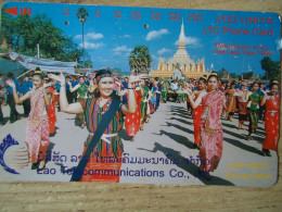 LAOS USED CARDS 1998   WOMEN  DANCE FESTIVAL UNITS 500 - Laos