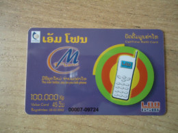 LAOS USED CARDS  MOBILE  PHONE - Laos