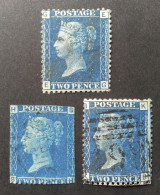 GB 1858-70 Two Penny Blue Plate 9, 13 Used Scott#29 #30 - Used Stamps