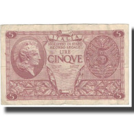 Billet, Italie, 5 Lire, 1944, 1944-11-23, KM:31c, TB+ - Regno D'Italia – 5 Lire