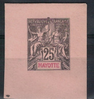 MAYOTTE                N° YVERT  :  8 Sur Fragment D'entier  NEUF SANS GOMME        ( S G     2 / 51  ) - Neufs