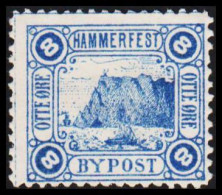 1888. NORGE. HAMMERFEST BYPOST OTTE ÖRE. Hinged.   - JF531625 - Emissions Locales