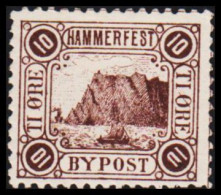 1888. NORGE. HAMMERFEST BYPOST TI ÖRE. No Gum.   - JF531626 - Local Post Stamps