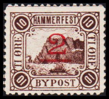 1888. NORGE. HAMMERFEST BYPOST 2 On TI ÖRE. Hinged.  - JF531627 - Ortsausgaben