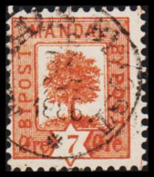 1886. NORGE. MANDAL BYPOST 7 ØRE.   - JF531631 - Emissions Locales