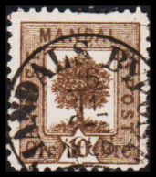 1886. NORGE. MANDAL BYPOST 10 ØRE. LUXUS Cancelled MANDALS BYPOST 6 11 1886.  - JF531632 - Ortsausgaben