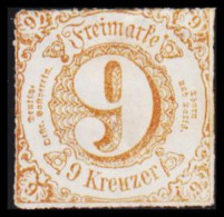 1866. THURN UND TAXIS.  9 Kreuzer. No Gum. Thin.  (Michel 54) - JF531674 - Mint