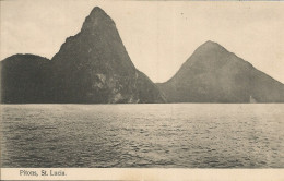 ST. LUCIA - PITONS - 1910 - St. Lucia