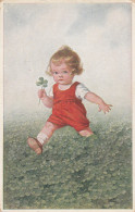 Wally Fialkowska - Sweet Child In Clover Shamrock Garden - Fialkowska, Wally