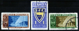 Türkiye 1959 Mi 1694-1696 Faculty Of Political Sciences, 100th Year - Gebruikt