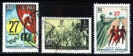 Türkiye 1961 Mi 1804-1806 Revolution - Used Stamps