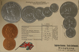 Hong Kong  // Münzkarte Prägedruck - Coin Card Embossed  19?? - China (Hongkong)