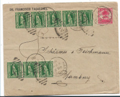 CUBA 047  Habana 1903 Nach Hamburg. Interessante Frankatur - Storia Postale