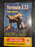 Bob Morane Formule X 33 Henri Vernes +++BON ETAT+++ - Marabout Junior