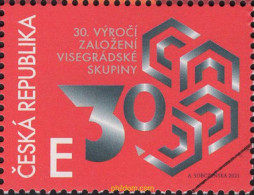 641434 MNH CHEQUIA 2021 30 ANIVERSARIO DE LA FUNDACION DEL GRUPO VISEGRAD - Used Stamps