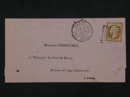 BR2 FRANCE BELLE LETTRE RR 1861   PARIS   + NAP N° 13 +AFF. INTERESSANT + - 1853-1860 Napoléon III.