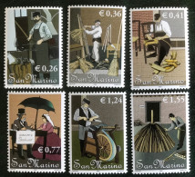 San Marino - C16/39 - MNH - 2002 - Michel 2038#2043 - Historische Handwerk Beroepen - Ungebraucht