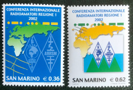 San Marino - C16/40 - MNH - 2002 - Michel 2030#2031 - Radio-Amateurs Conferentie - Ungebraucht