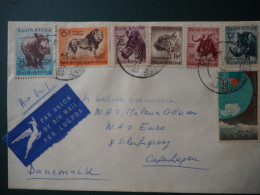 SUID AFRIKA- LETTRE PAR AVION DE JOHANNESBURG POUR "COPENHAGUE" DANEMARK - FDC